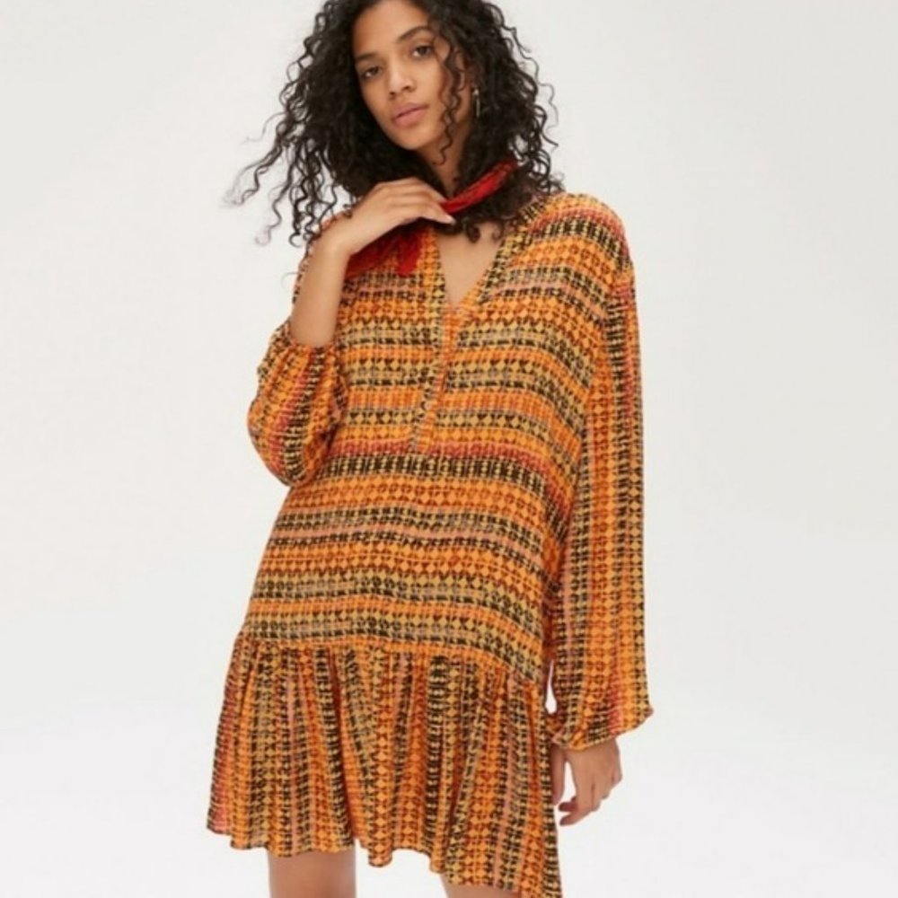 Anthropologie Saturday & Sunday Women's Aztec Print Mini Dress, size XS